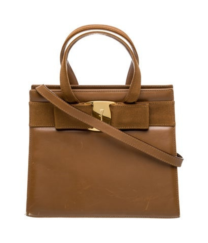 Salvatore Ferragamo Ferragamo Leather Top Handle Bag