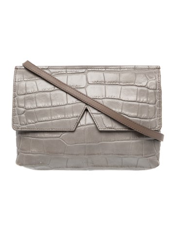 Embossed Leather Crossbody Bag