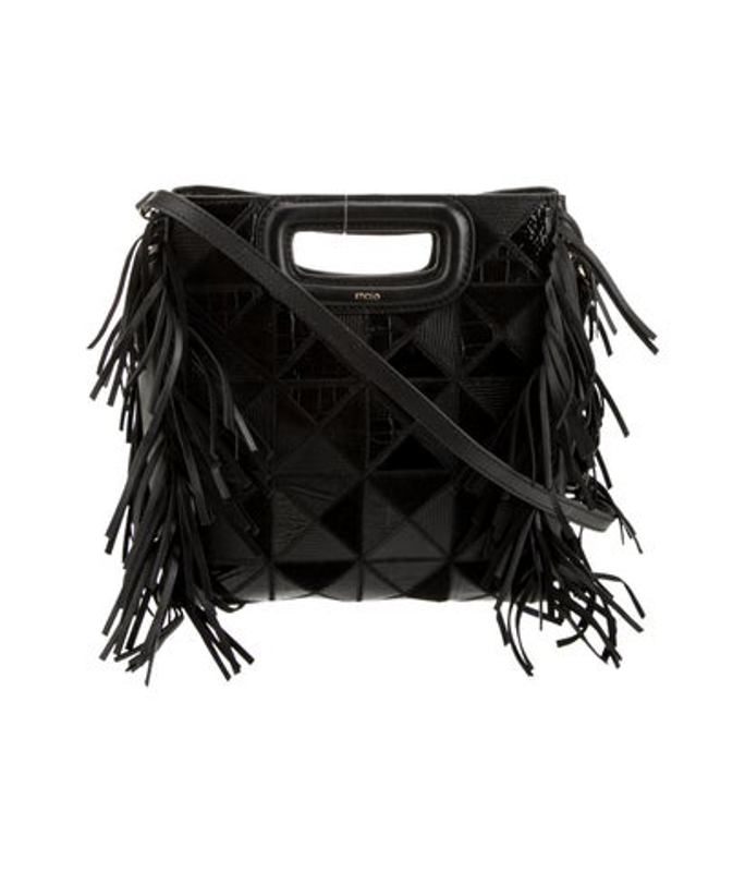 Maje Leather Top Handle Bag