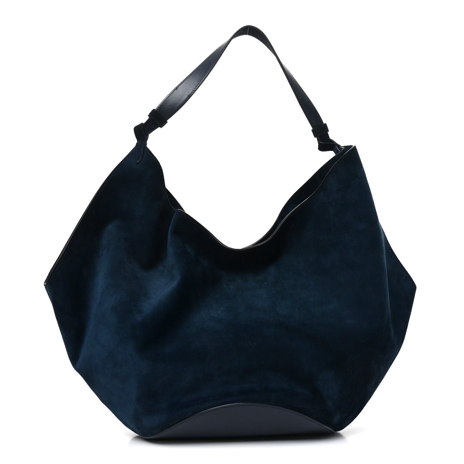 Khaite Khaite Suede Calfskin Medium Lotus Tote Midnight