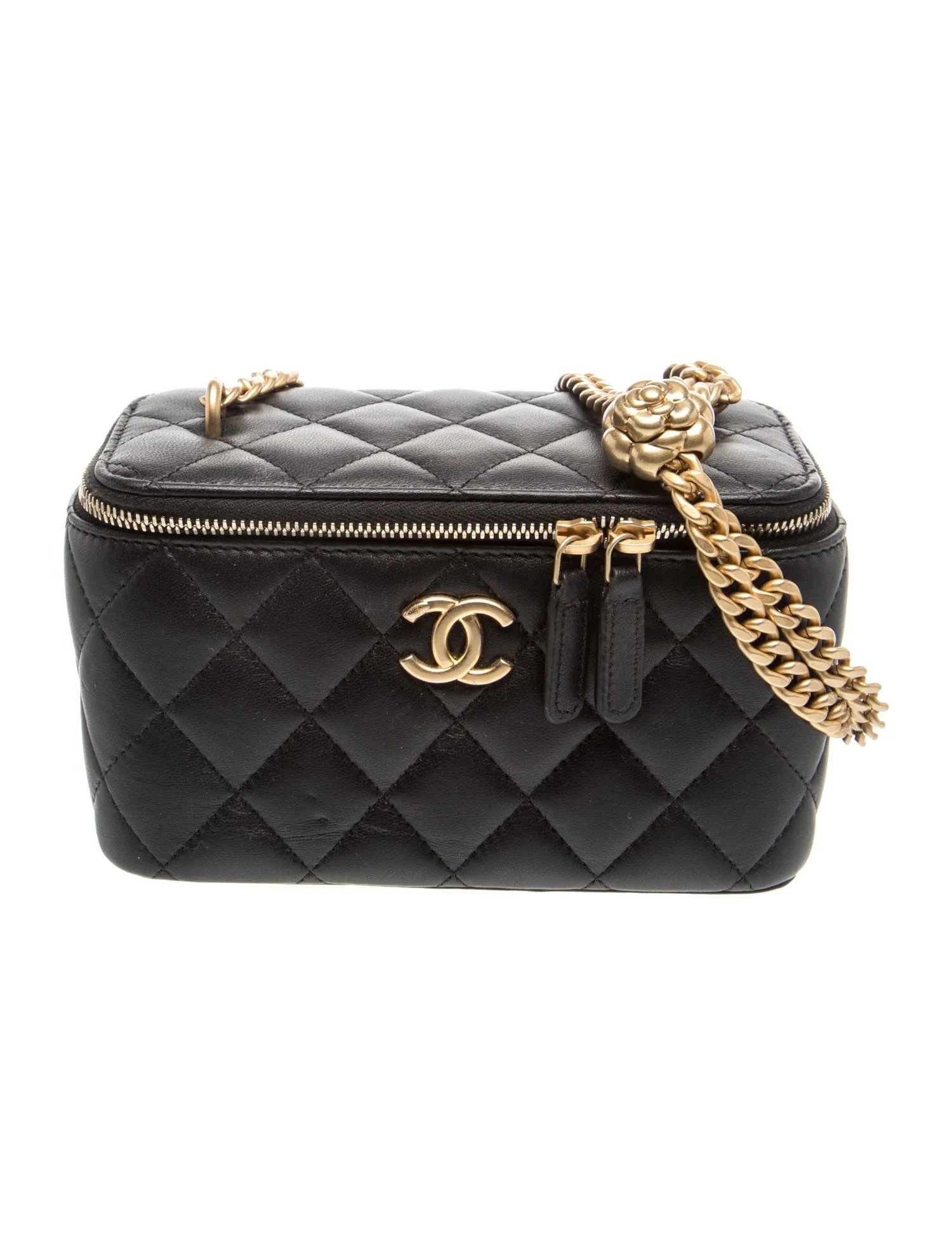 Quilted Sweet Camellia Vanity Case