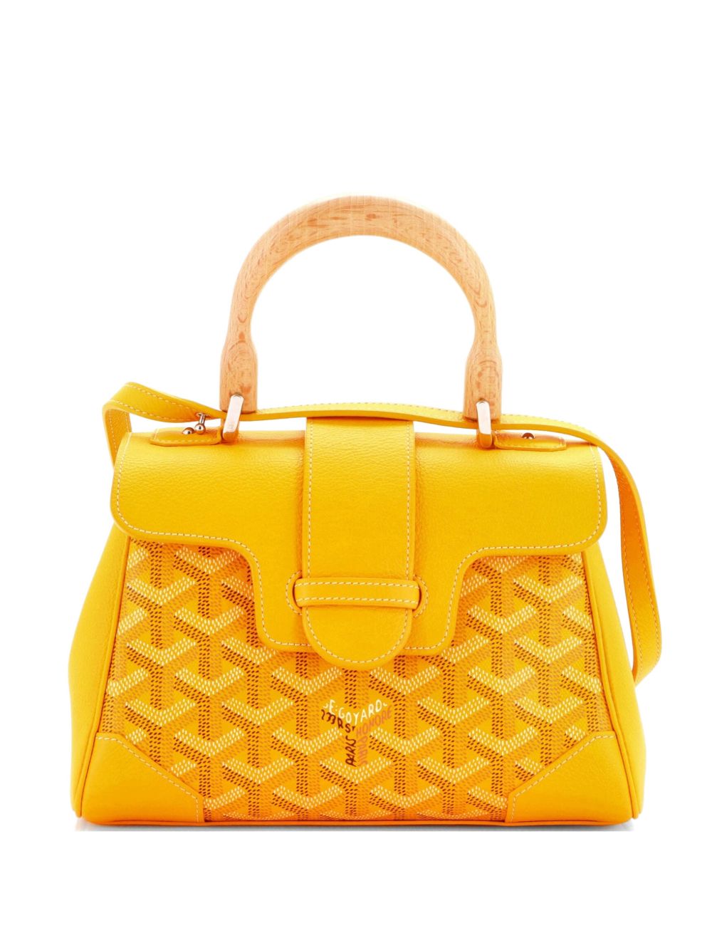 Saigon Top Handle Bag Coated Canvas with Leather Mini shoulder bag