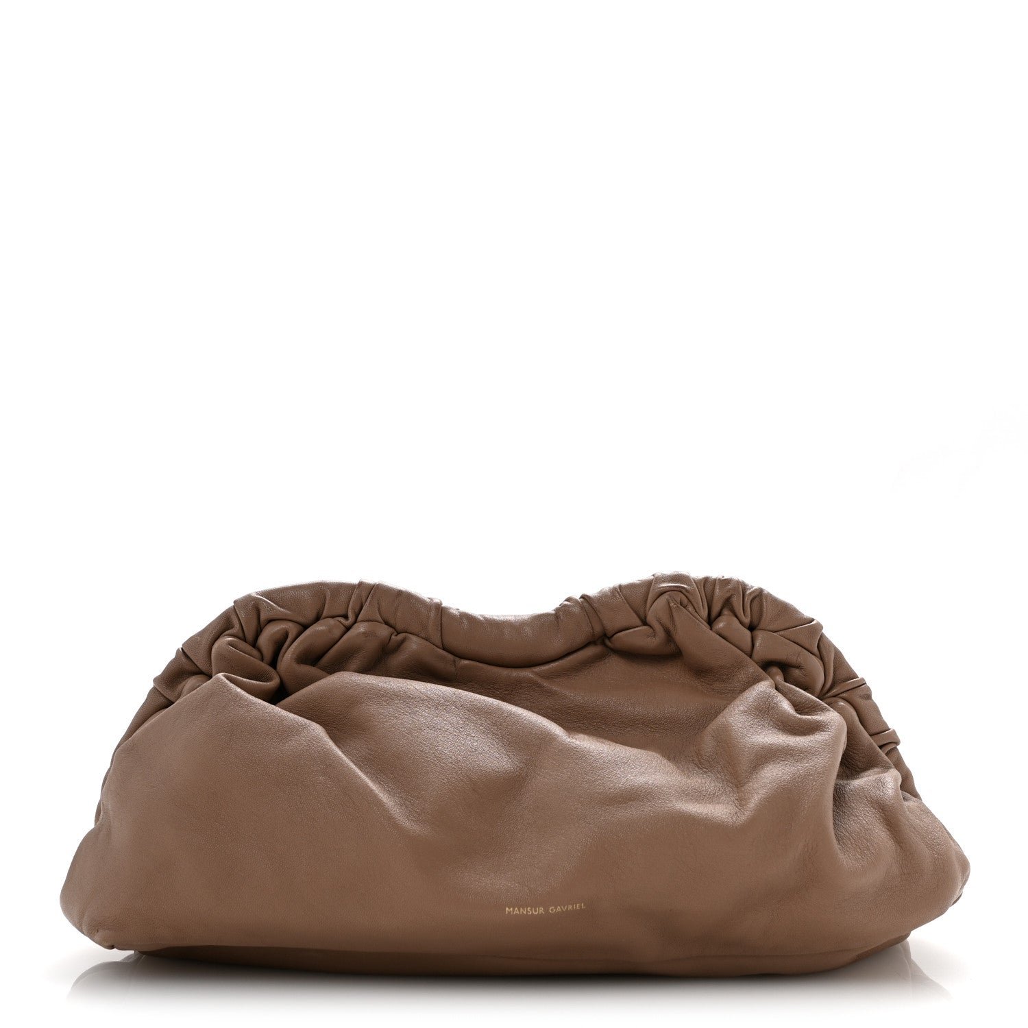 Mansur Gavriel Lambskin Cloud Clutch Biscotto