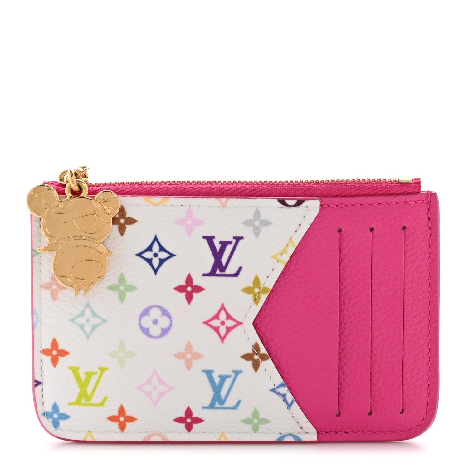 Louis Vuitton LV X TM Monogram Romy Card Holder Kawaii Pink