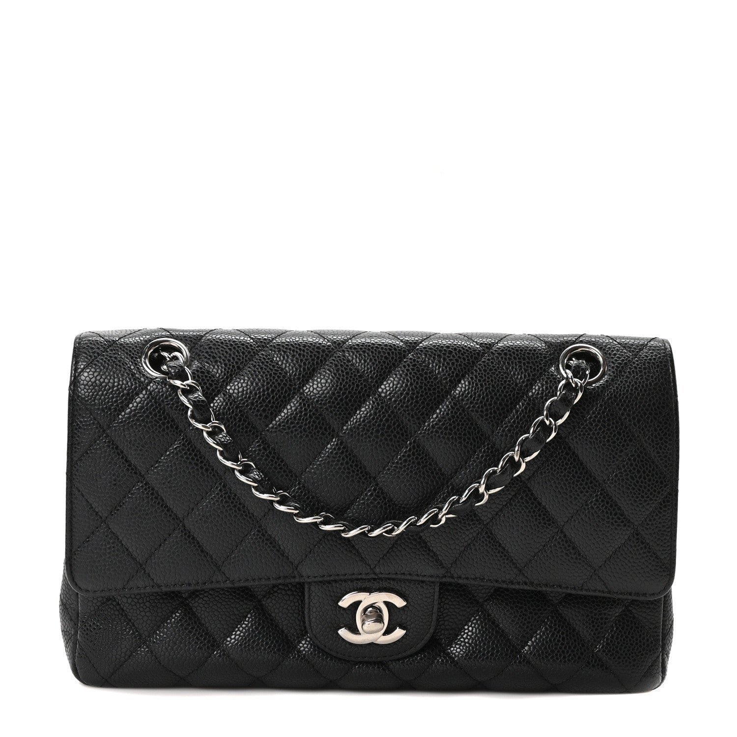 Chanel Caviar Quilted Medium Double Flap Black