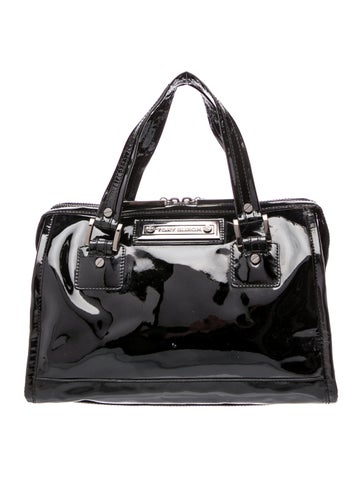 Patent Leather Top Handle Bag
