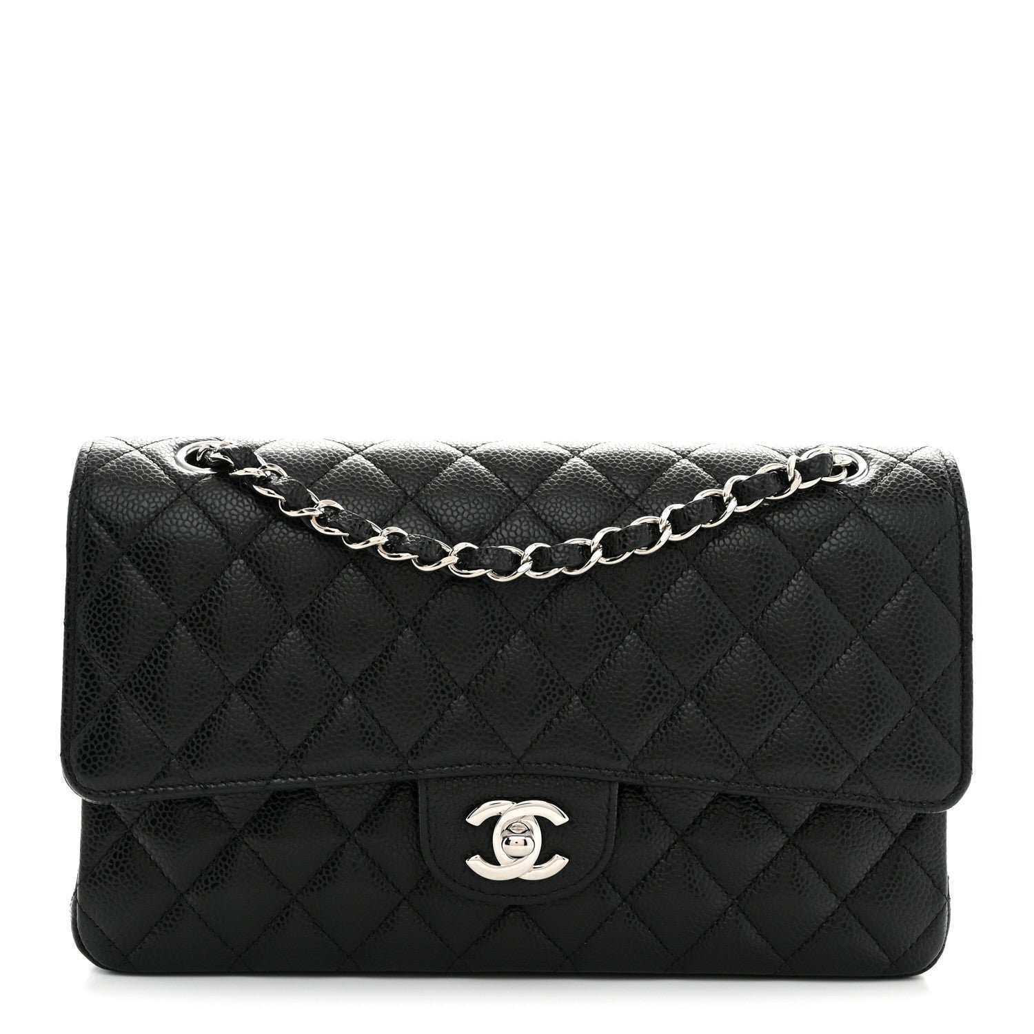 Chanel Caviar Quilted Medium Double Flap Black