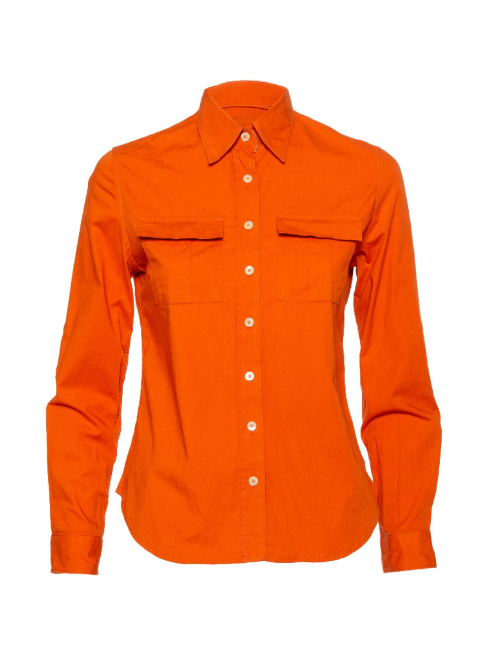 cotton flap-pocket shirt