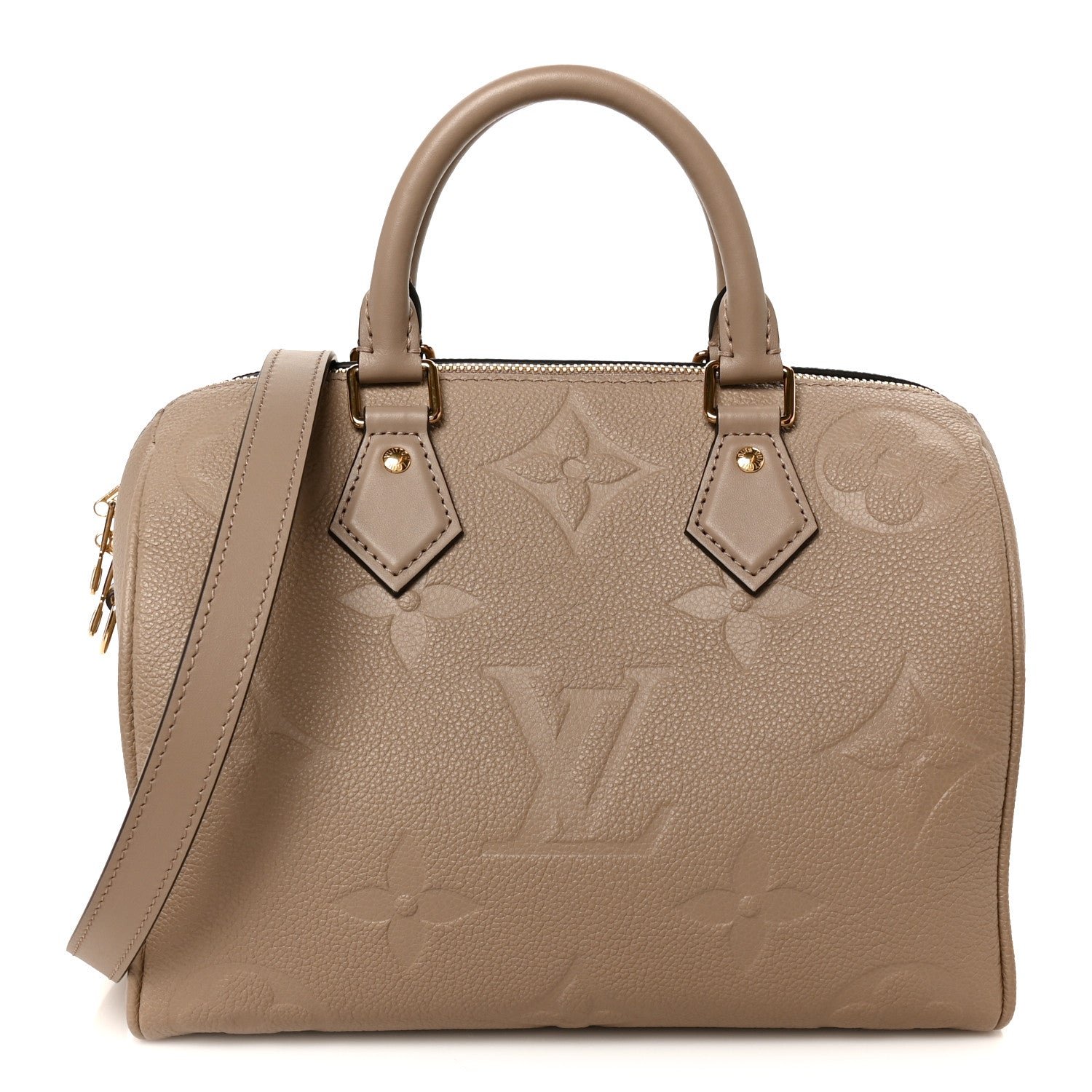 Louis Vuitton Empreinte Monogram Giant Speedy Bandouliere 25 Tourterelle