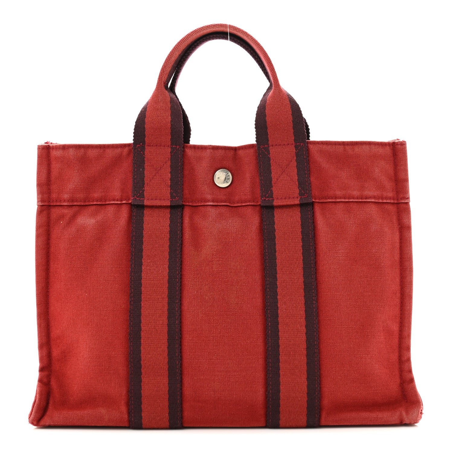 Hermes Canvas Tout Fourre PM Red