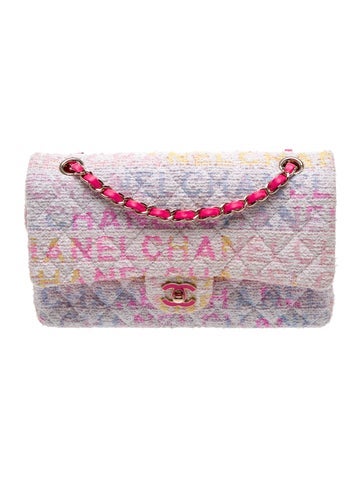Tweed Medium Double Flap Bag