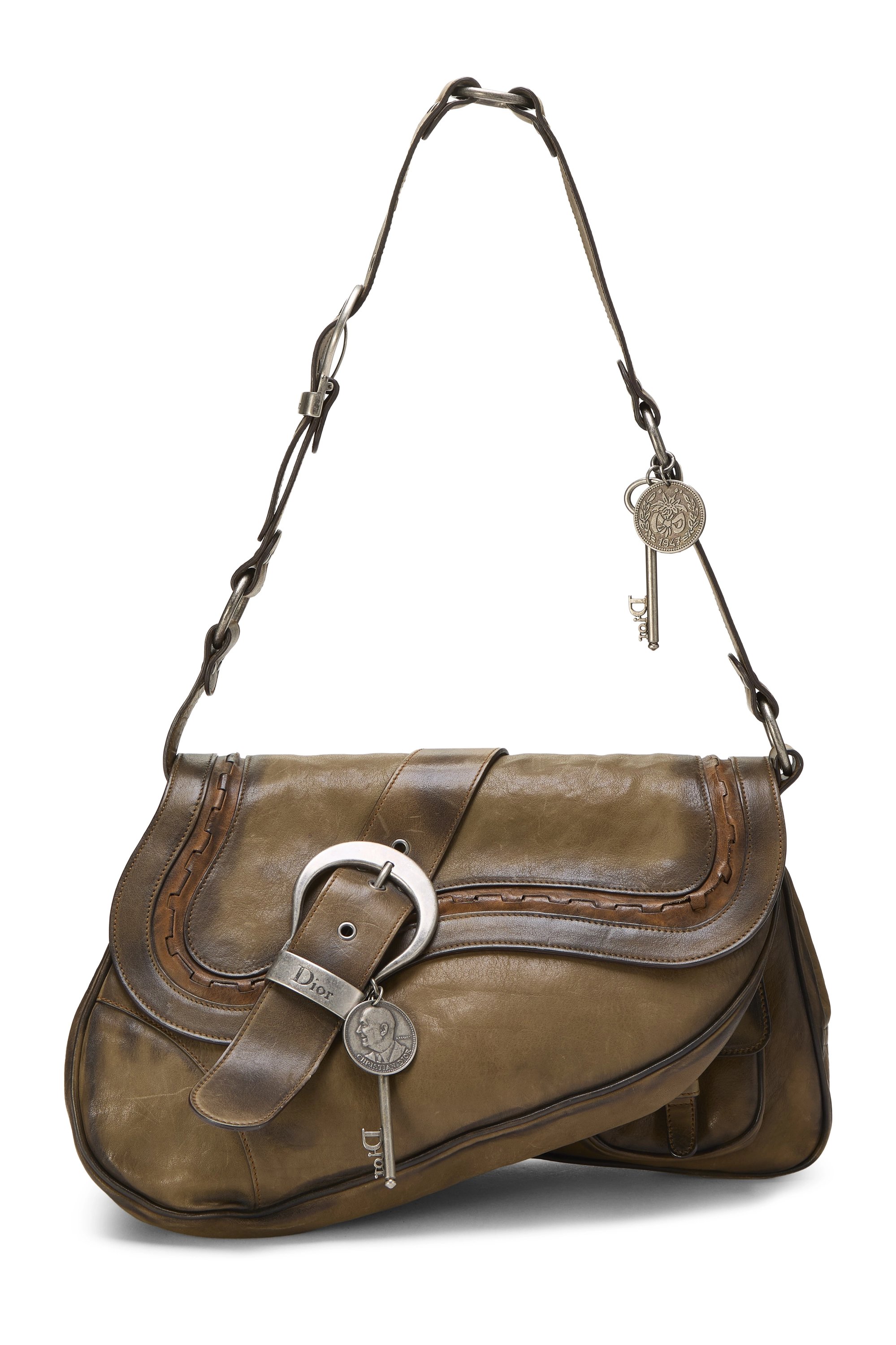 Brown Leather Gaucho Saddle Bag