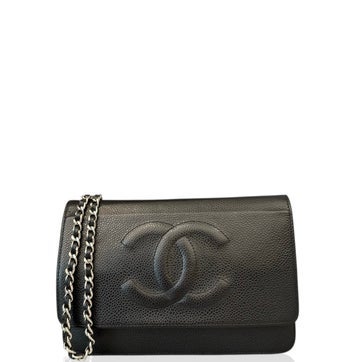 Lambskin Logo Wallet On Chain