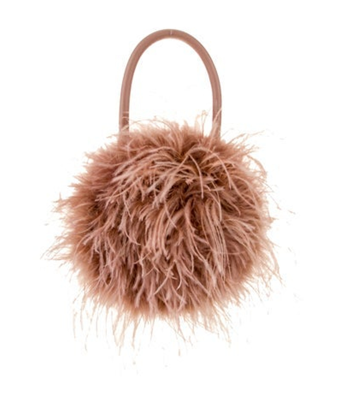 Loeffler Randall Randall Ostrich Feather Top Handle Bag