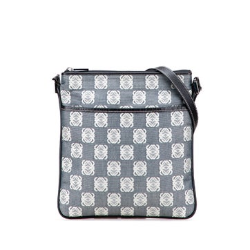 Calf Leather Anagram Canvas Crossbody