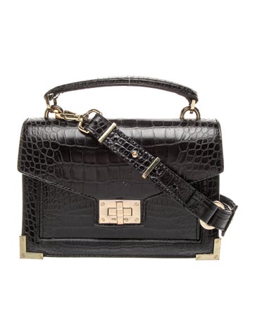 The Kooples Embossed Leather Top Handle Bag