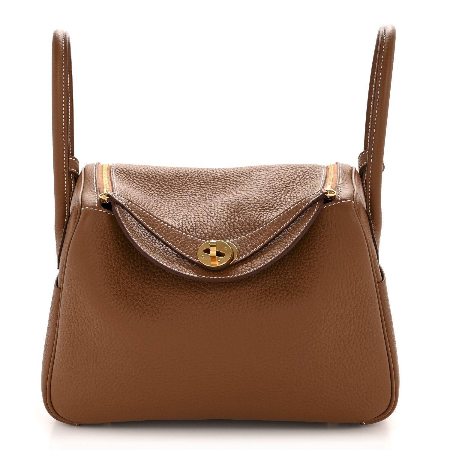 Hermes Taurillon Clemence Lindy 26 Gold