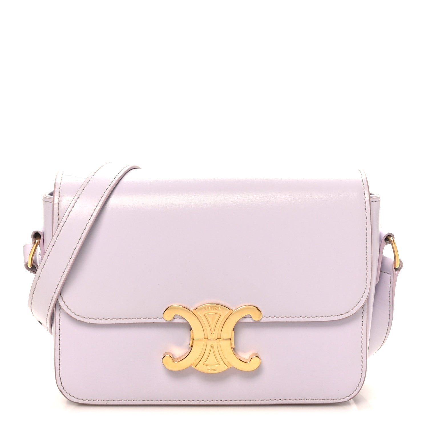 Celine Shiny Calfskin Teen Triomphe Light Lavender