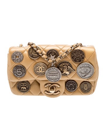 Paris-Dubai Extra Mini Medals Flap Bag