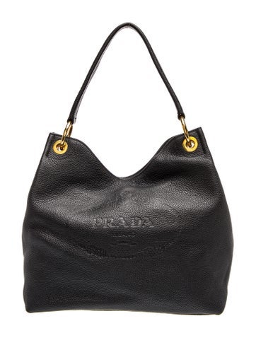 Vitello Daino Leather Shoulder Bag