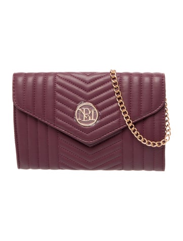 Badgley Mischka Leather Evening Bag