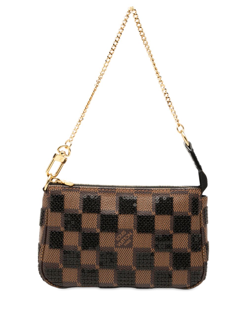 2013 Damier Ebene Sequins Mini Pochette Accessoires handbag