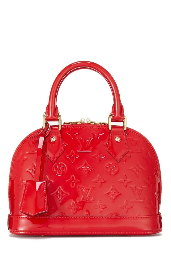 Red Monogram Vernis Alma BB