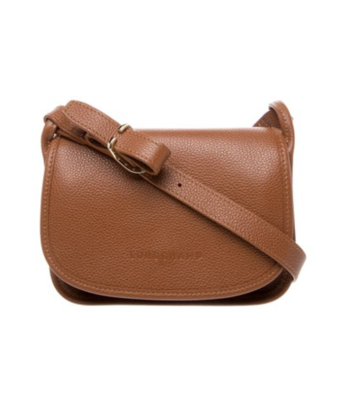 Longchamp Leather Messenger Bag