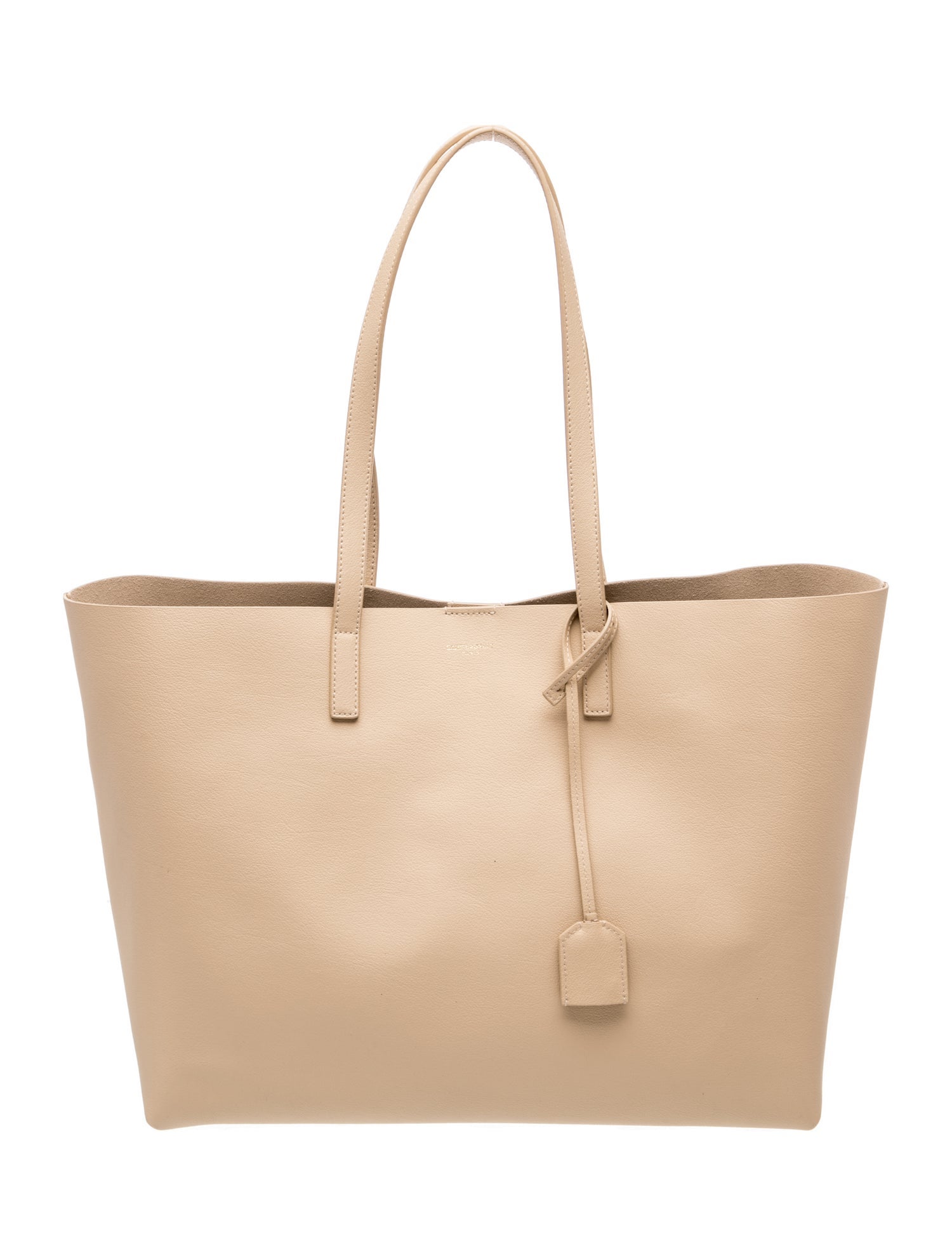 Leather Shopping Tote East West
