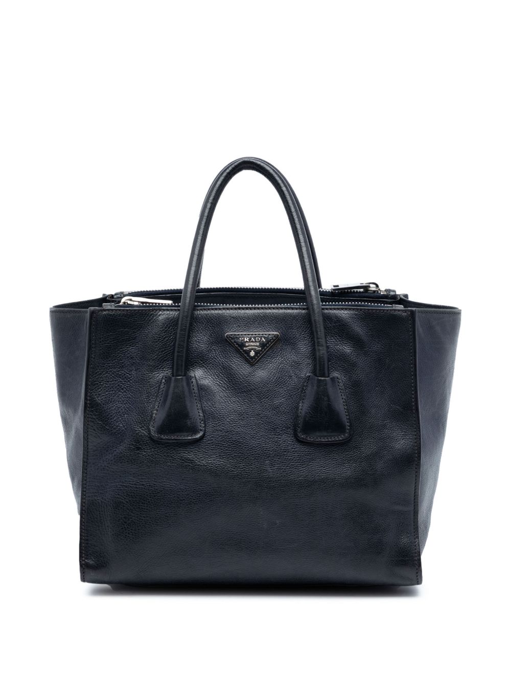 Prada 2013-2025 Glace Calf Twin Pocket Double Handle satchel