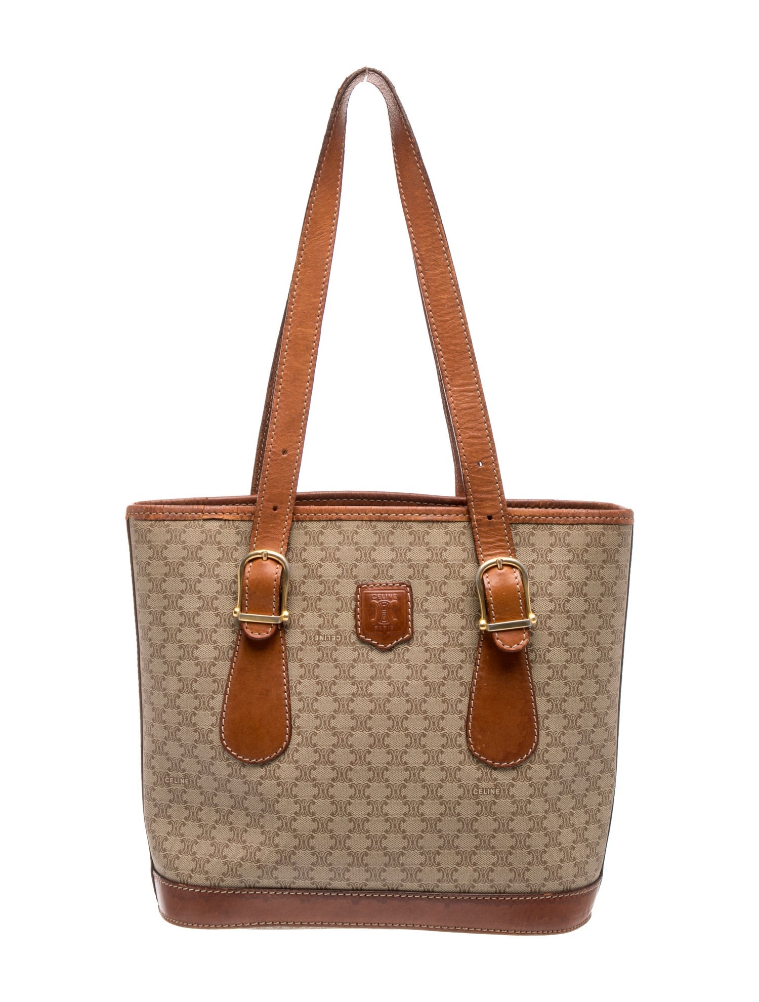 Vintage Macadam Pattern Tote Bag