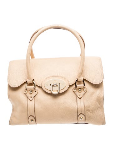 Leather Top Handle Bag