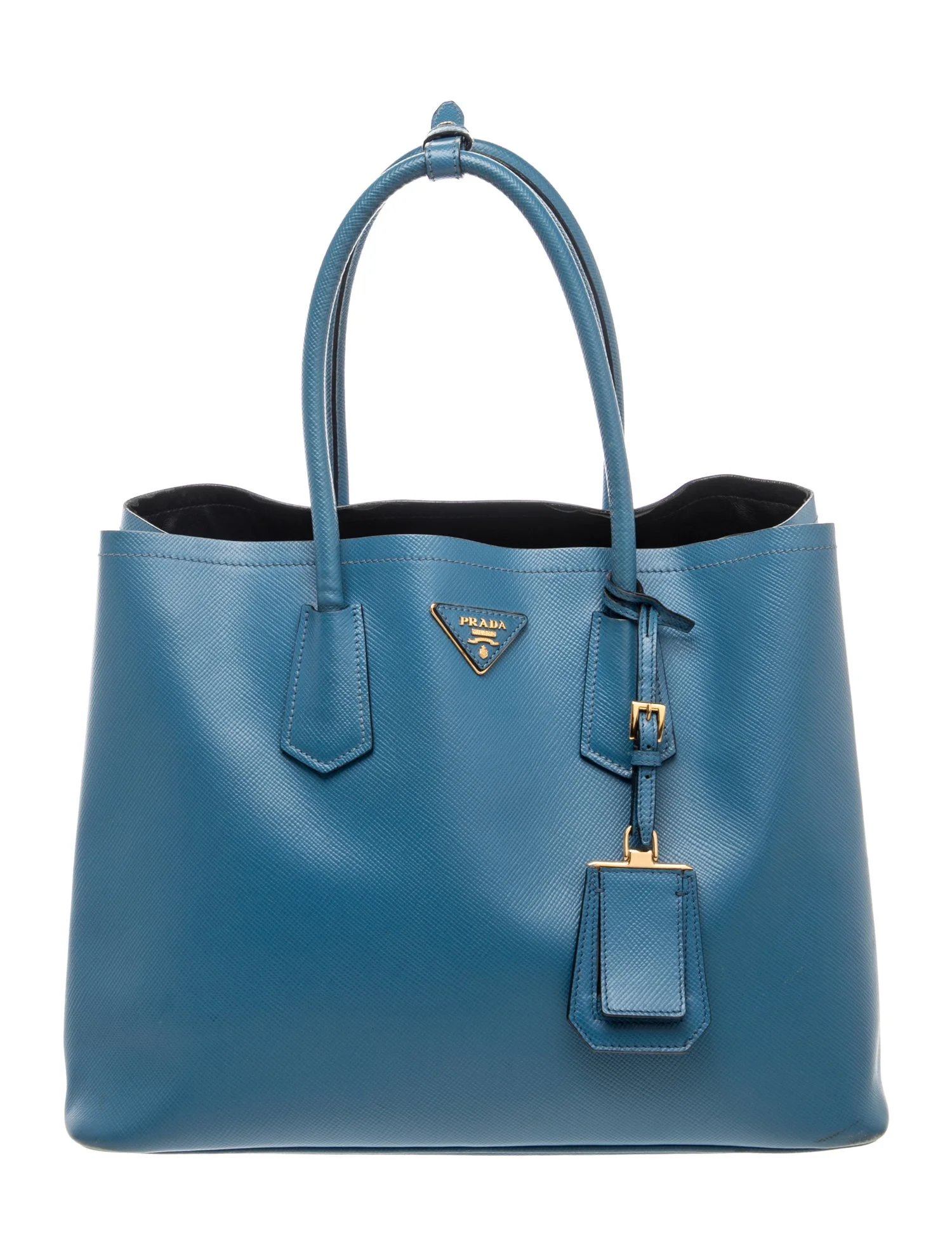 Saffiano Leather Double Bag Medium