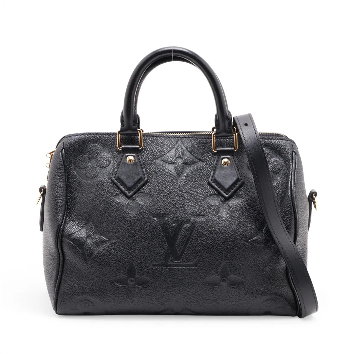 Louis Vuitton Monogram Empreinte Speedy Bandoulière 25 M58951 Black