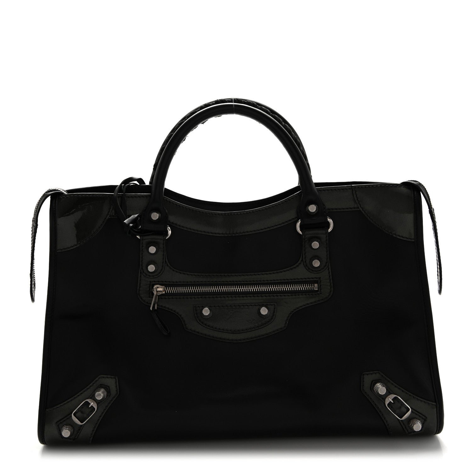 Balenciaga Balenciaga Smooth Calfskin Metallic Patent Giant 12 Silver Hardware City Vert Poker Fonce