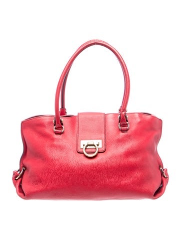 Ferragamo Leather Top Handle Bag