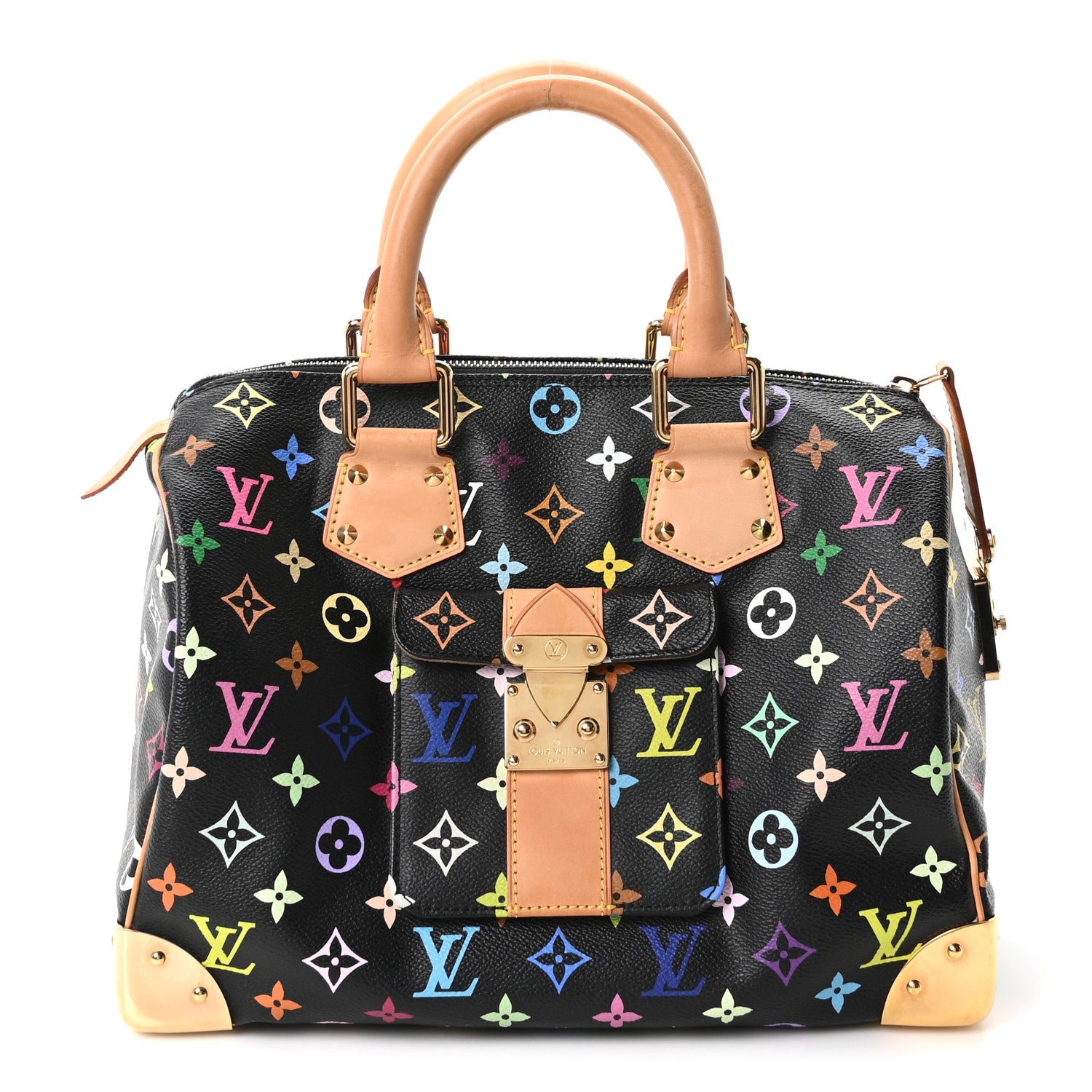 Louis Vuitton Monogram Multicolor Speedy 30 Black