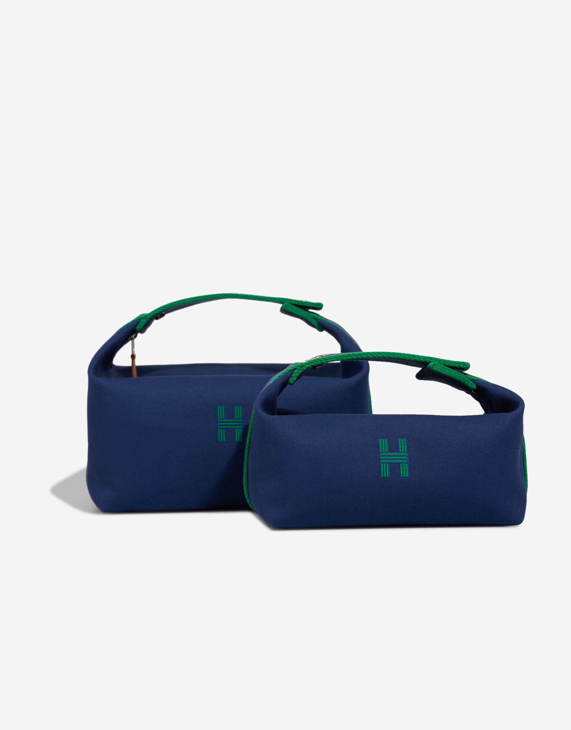 Hermes 
		Bride-à-Brac Set Wool Bleu Marine / Menthe / Bleu Nuit    