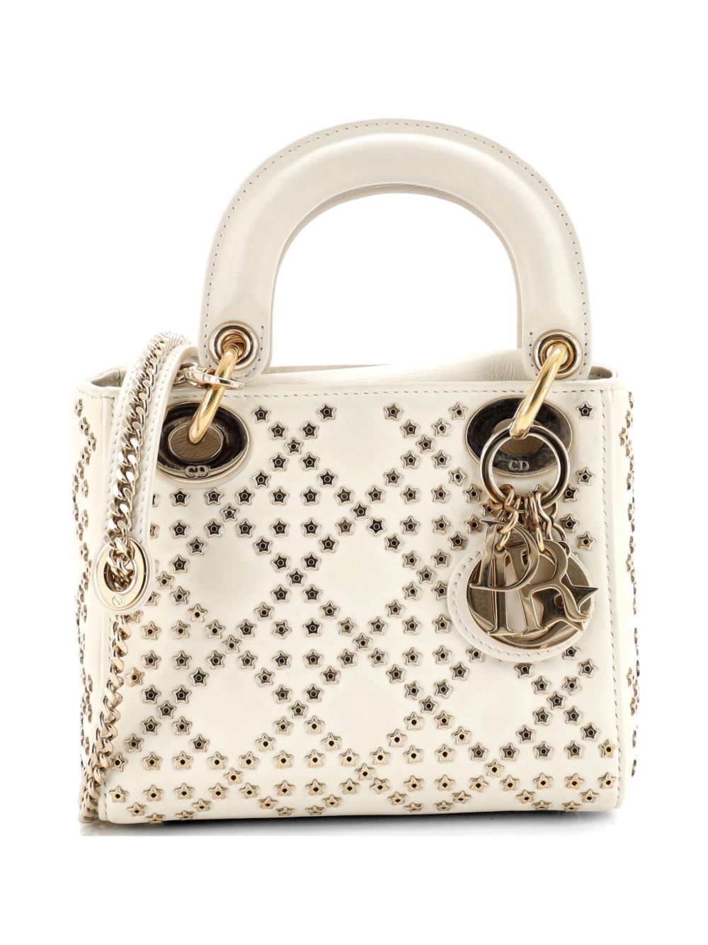 Dior Lady Dior Chain Bag Crystal Embellished Cannage Quilt Leather Mini satchel