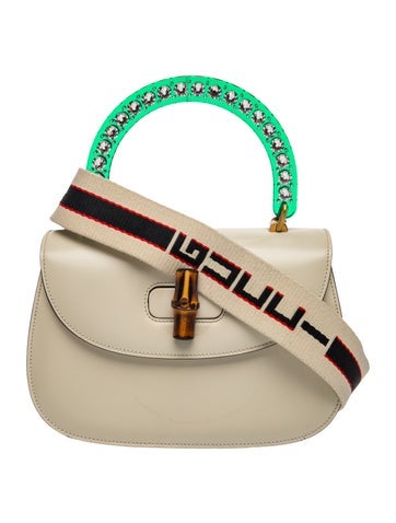 Bamboo Leather Handle Bag