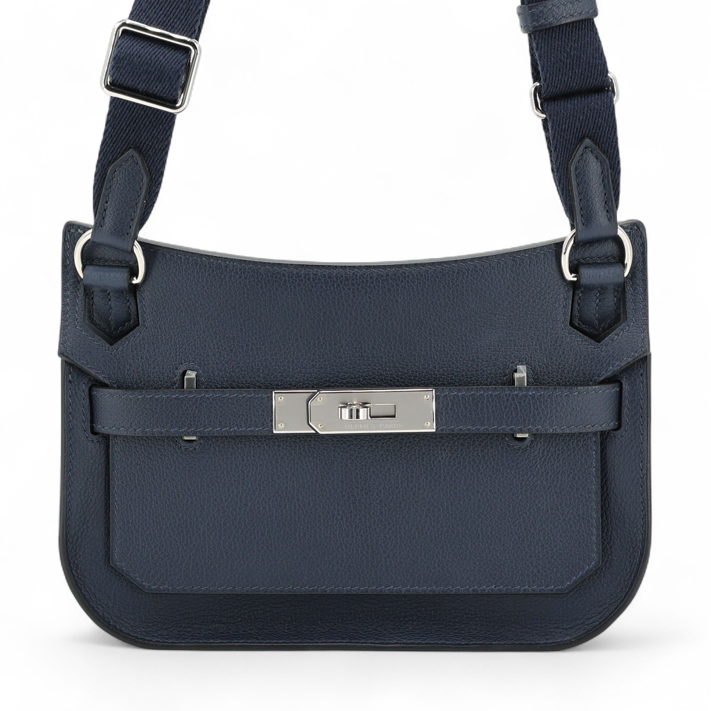 Hermes Unused ( Rank NS ) HERMÈS Jypsiere Mini Bleu Abysse (7K) Evercolor Palladium hardware K (2025)