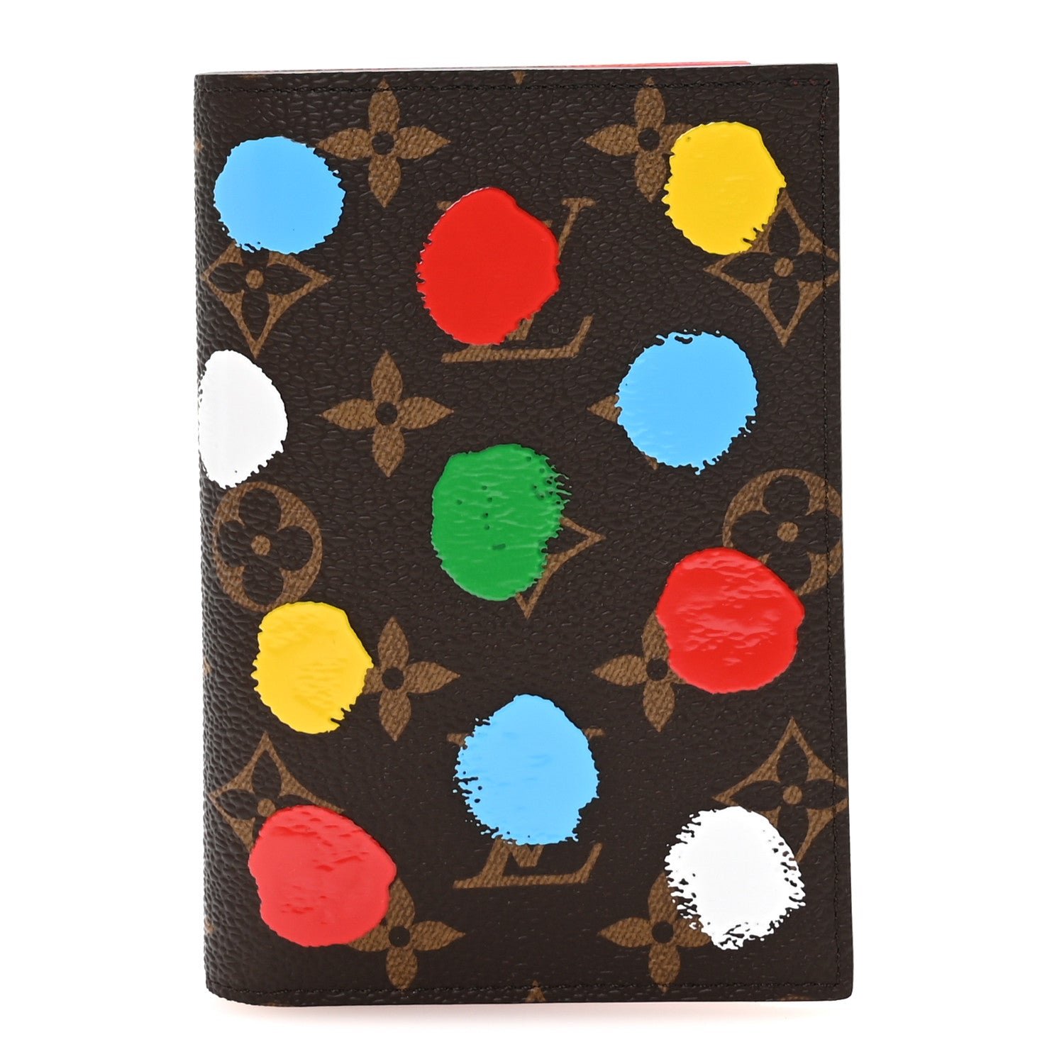 Louis Vuitton LV X YK Monogram Dots Passport Cover Multicolor