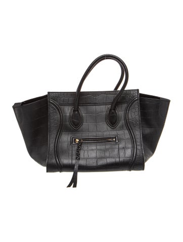 Embossed Leather Luggage Phantom Medium