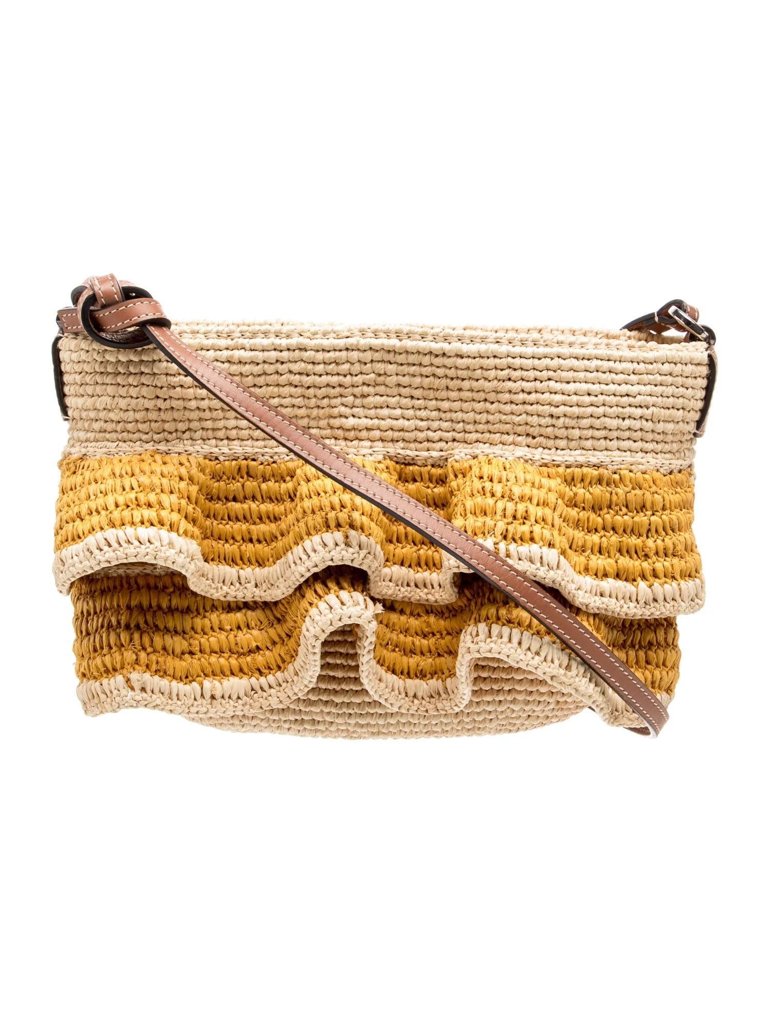 Raffia Crossbody Bag