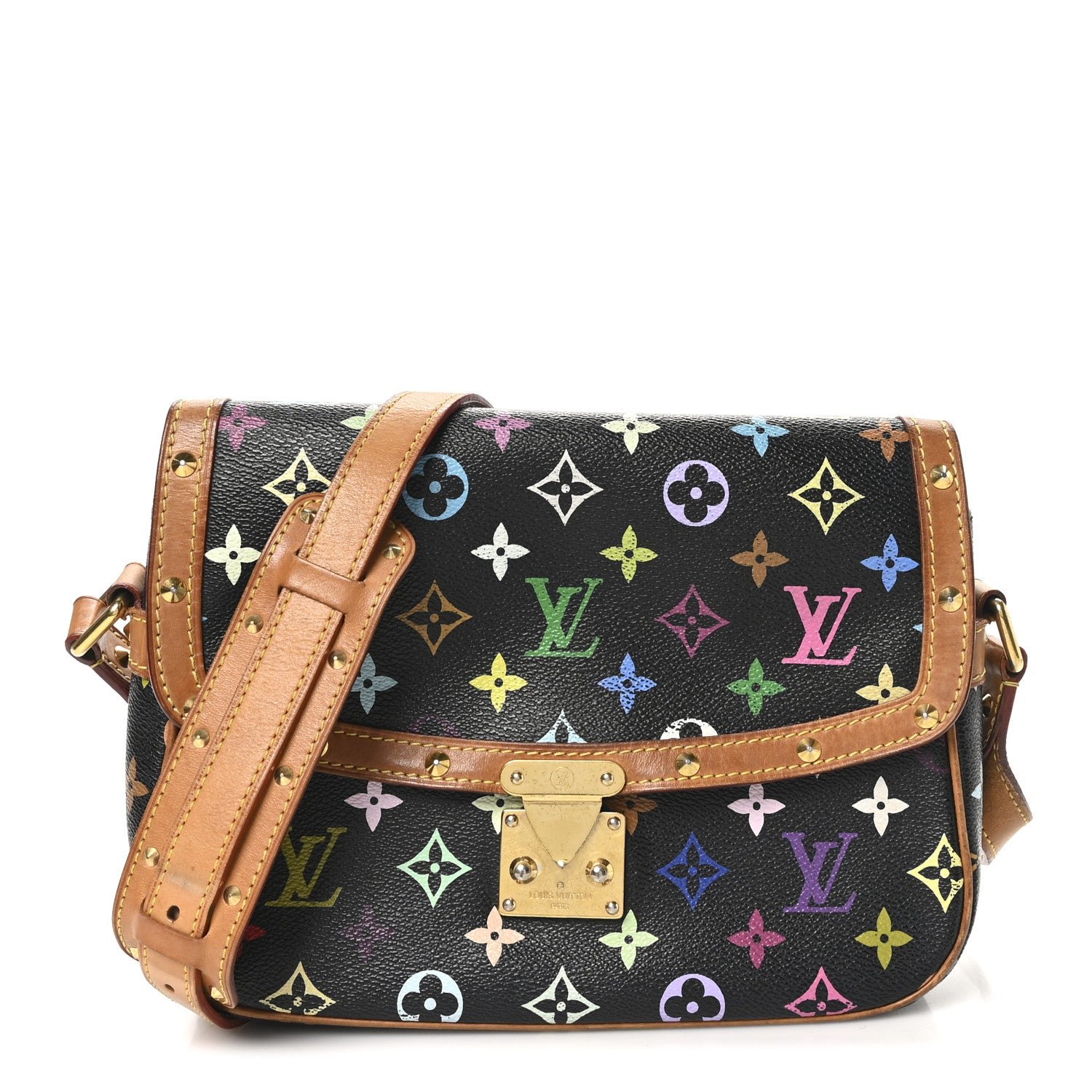 Louis Vuitton Monogram Multicolor Sologne Black