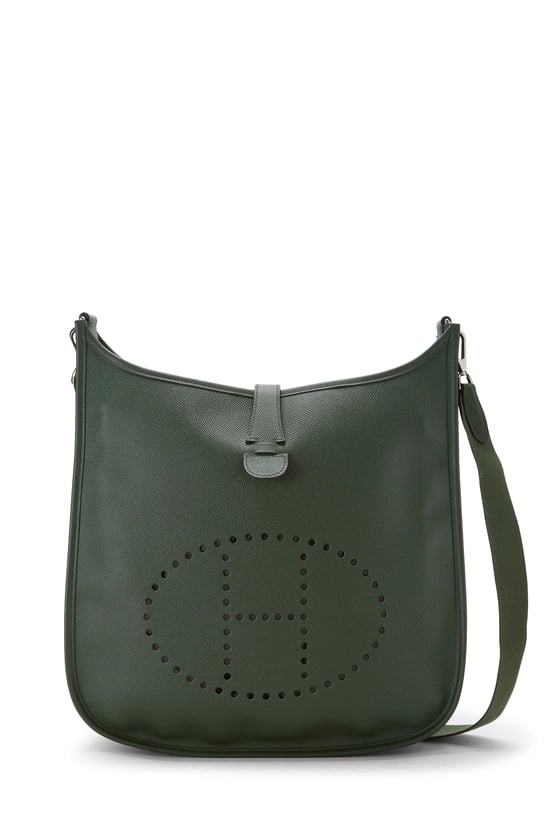 Hermes Vert Anglais Epsom Evelyne III GM