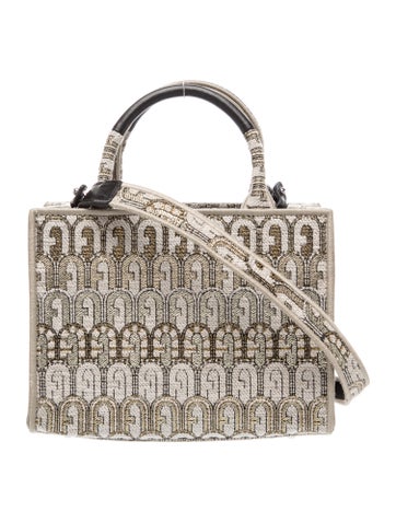 Furla Jacquard Top Handle Bag w/ Tags
