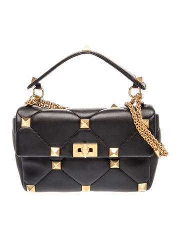 Roman Stud Top Handle Bag Small