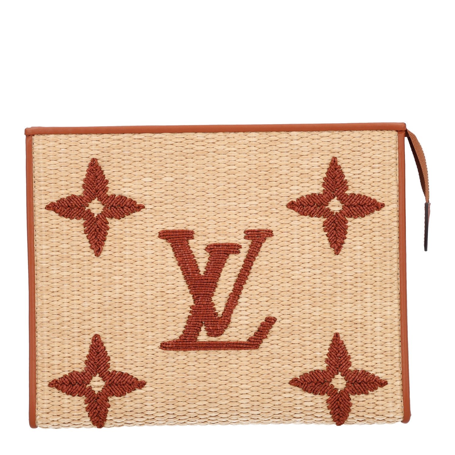 Louis Vuitton Raffia Monogram Giant Toiletry Pouch 26 Tan