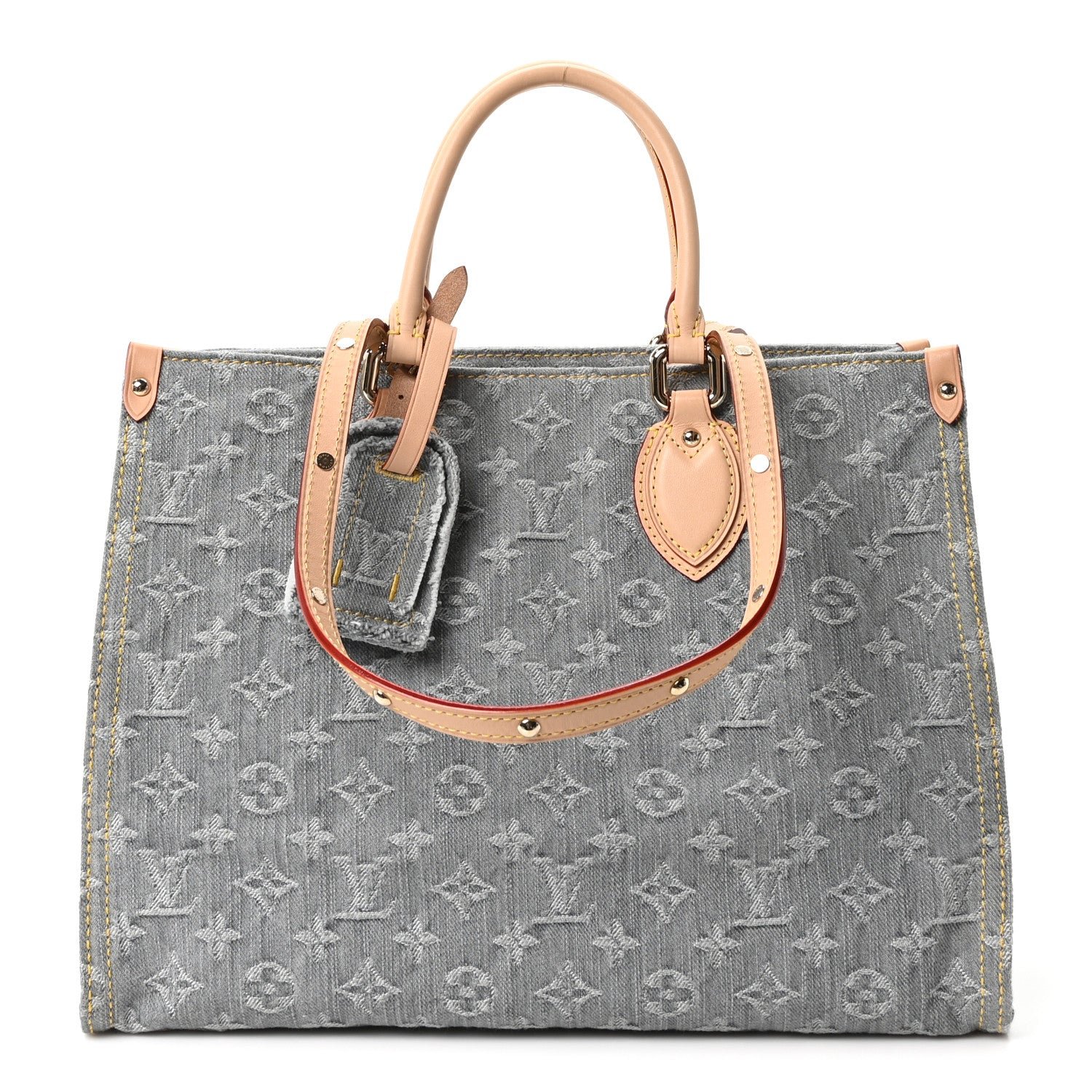 Louis Vuitton Monogram Denim Onthego MM Washed Gray
